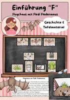 Vorschau - Präsentationen/Tafelbilder - Buchstabeneinführung F - Geschichte und Tafelmaterial - Deckblatt