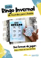 Vista previa - Juegos / Gamificación - Bingo Invernal de Acordes para Ukelele - ¡Juego Didáctico! - Portada