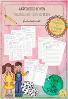 Vorschau - Arbeitsblätter - Würfelgeschichten - Texte schreiben mit dem Würfel - Deckblatt