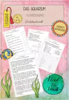 Vorschau - Arbeitsblätter - Das Aquarium - Textverständnis - Deckblatt