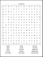 Vorschau - Spiele - Army Military Word Search - Wortsuche Englisch Rätsel - Seite 1