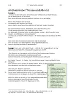 Vorschau - Arbeitsblätter - Wissen und Absicht nach Ghazali - Seite 1