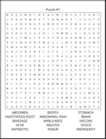 Vorschau - Spiele - Medical & Health Word Search - Wortsuche Englisch Rätsel - Deckblatt