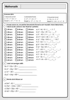Vorschau - Arbeitsblätter - Binomische Formeln faktorisieren (stufendifferenziert) - Deckblatt