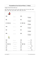 Vorschau - Arbeitsblätter - Personalformen des Verbs im Präsens - 5 - Seite 1