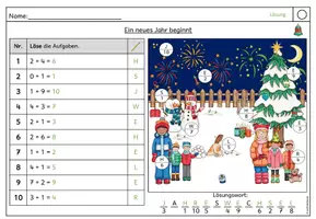 Vorschau - Arbeitsblätter - Rechenspur: Silvester/Neujahr - Ein neues Jahr beginnt (Klasse 1-3) - Seite 3