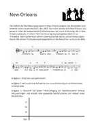 Vorschau - Arbeitsblätter - New Orleans Jazz Improvisation Louis Armstrong - Deckblatt