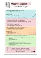 Vorschau - Anderer Materialtyp - Modellkritik Checkliste + Flippbook + Präsentation / Modell-Wirklichkeitsvergleich - Seite 1