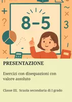 anteprima - Presentazioni / Lavagne - Disequazioni con Valore Assoluto: presentazione - Pagina di copertina