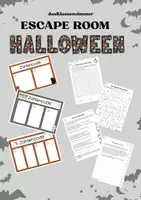 Vorschau - Spiele - ESCAPE ROOM-Halloween 3/4 Klasse 3-fach differenziert - Deckblatt