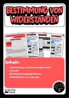 Vorschau - Arbeitsblätter - Grundlagen Elektrotechnik - Bestimmung von Widerständen - Deckblatt