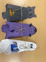 Vorschau - Mal- und Bastelvorlagen - Einladung schreiben (Halloween/ digitale Tafel) - Seite 1