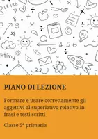 anteprima - Piani di lezione - Uso del Superlativo Relativo in Italiano - Pagina di copertina