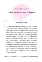 Vorschau - Arbeitsblätter - Abschreiben / Fehlertext „Der goldene Schlüssel“ Brüder Grimm – Rechtschreibung üben mit Märchen (Klasse 3–5) - Seite 1