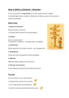 Vorschau - Arbeitsblätter - Improve your writing skills: How to write a Comment – Step by Step Guide (Klasse 9/10) - Seite 1