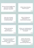 Vista previa - Hojas de trabajo - Conversation Questions - Intercultural Aspects - página 3