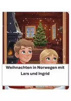 Vorschau - Mal- und Bastelvorlagen - Weihnachten in Norwegen mit Lars und Ingrid - Deckblatt