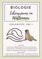 Vorschau - Arbeitsblätter - Lebensräume im Wattenmeer / Watt - Deckblatt