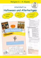 Vorschau - Arbeitsblätter - Arbeitsheft: Halloween christlich erklärt - mit Lösung - Deckblatt