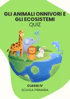 anteprima - Quiz - Gli animali onnivori e gli ecosistemi - Pagina di copertina