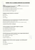 anteprima - Quiz - Gli animali onnivori e gli ecosistemi - Pagina 1