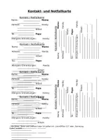 Vorschau - Anderer Materialtyp - Kontaktkarte- Eltern erreichen - Deckblatt