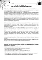 anteprima - Esercizi - L'origine di Halloween - lettura e comprensione 3-4-5 prim - Pagina 1