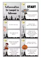 Vorschau - Spiele - Kettenreaktion Lesespiel Halloween Deutsch Sek I - Seite 3