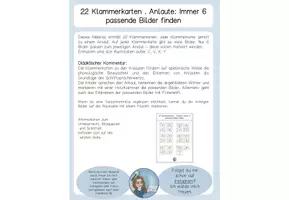 Vorschau - Fördermaterial/Inklusion - 22 Große Anlaut-Klammerkarten - Seite 1