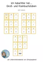 Vorschau - Spiele - Ich habe wer hat Groß- Kleinbuchstaben - Deckblatt