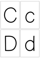 Vorschau - Aufgabenkarten - Groß und Kleinbuchstaben Karten - Seite 1