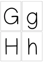Vorschau - Aufgabenkarten - Groß und Kleinbuchstaben Karten - Seite 3