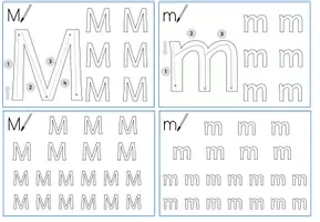 Vorschau - Arbeitsblätter - 104 Nachspurkarten Groß und Kleinbuchstaben - Seite 3