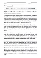 Vorschau - Arbeitsblätter - WEIHNACHTEN - Schnelllesen, Diktat, Lesetraining, Blitzlesen - Seite 1