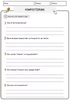 Vorschau - Arbeitsblätter - Kompostierung Umwelt Lesetext mit Richtig Falsch Multiple Choice und Offenen Fragen - Seite 3