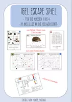 Vorschau - Arbeitsblätter - Igel Escape Spiel für die Schuljahre 1 bis 4 - Deckblatt