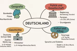 Vorschau - Arbeitsblätter - Arbeitsblatt zum Thema "Deutschland" + Onlineübung & MP3 + Mindmap + Infografik - Seite 3