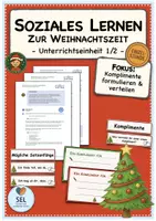 Vorschau - Stundenentwürfe - Soziales Lernen / Sozialtraining zur Weihnachtszeit: Einheit 1 / Komplimente geben / Klasse 2-4 - Deckblatt