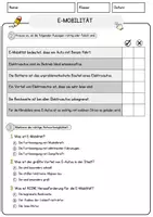 Vorschau - Arbeitsblätter - E-Mobilität Umwelt Lesetext mit Richtig Falsch Multiple Choice und Offenen Fragen - Seite 2