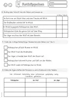 Vorschau - Arbeitsblätter - Märchen Rotkäppchen Lesetext mit Fragen Klasse 2, 3, DaZ Lesen und verstehen - Seite 3