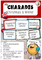 Vorschau - Spiele - Charades Pantomime Winter & Christmas Englisch Sek I - Deckblatt