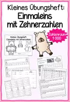 Vorschau - Unterrichtsreihen - Multiplikation und Division von Zehnerzahlen im Zahlenraum 1000 (Einmaleins mit Zehnerzahlen) - kleines Übungsheft - Seite 1