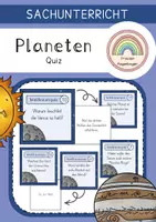 Vorschau - Unterrichtsreihen - Planeten und Sonnensystem - Quiz - Deckblatt