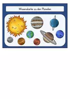 Vorschau - Unterrichtsreihen - Planeten und Sonnensystem - Wissenskartei - Seite 1
