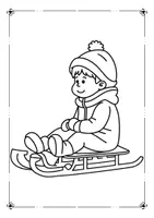 Vorschau - Mal- und Bastelvorlagen - Winter Ausmalbilder - Seite 2