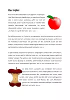 Vorschau - Arbeitsblätter - Der Apfel – ein Textverständnis für die 4-6. Klasse inkl. Lösungen - Seite 2
