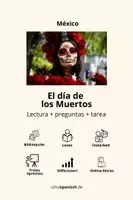 Vorschau - Arbeitsblätter - El día de los Muertos / México / 3fach differenziert / inkl. Online-Vokabel-Spiele - Deckblatt