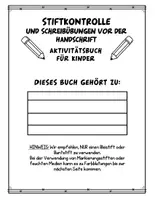 Vorschau - Arbeitsblätter - Stiftkontrolle und schreibübungen arbeitsbuch für kinder - Seite 1