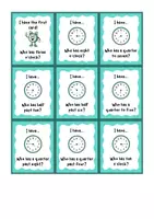 Vorschau - Spiele - Englisch: Spielkarte "I have...Who has...?" - The Time - Seite 1