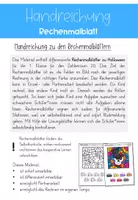 Vorschau - Arbeitsblätter - Rechenmalblätter Halloween | ZR 20 Klasse 1 - Seite 3